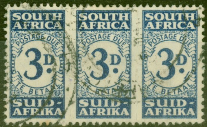 Rare Postage Stamp from South Africa 1943 3d Indigo SGD33 Fine Used