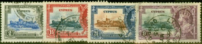 Valuable Postage Stamp from Cyprus 1935 Jubilee Set of 4 SG144-147 Fine Used (2)