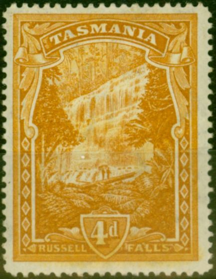 Collectible Postage Stamp from Tasmania 1900 4d Deep Orange-Buff SG234 Fine Mounted Mint