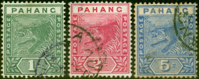 Valuable Postage Stamp from Pahang 1891 Set of 3 SG11-13 Fine Used