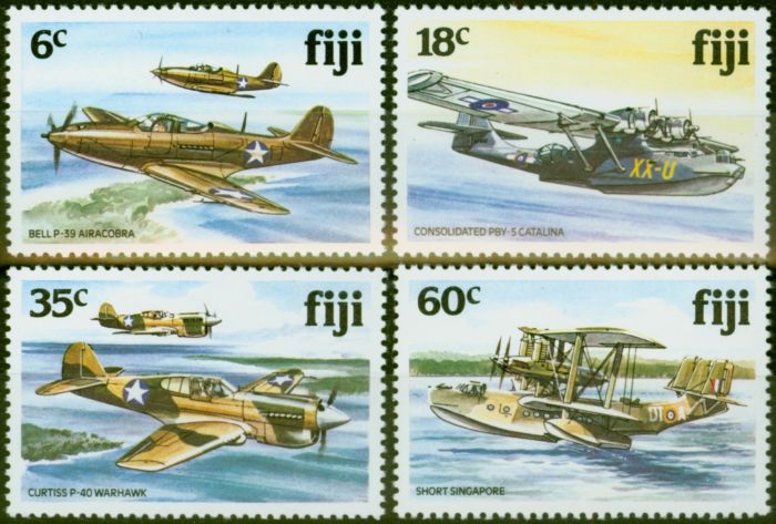 Valuable Postage Stamp from Fiji 1981 World War II Aircraft Set of 4 SG624-627 Very Fine MNH