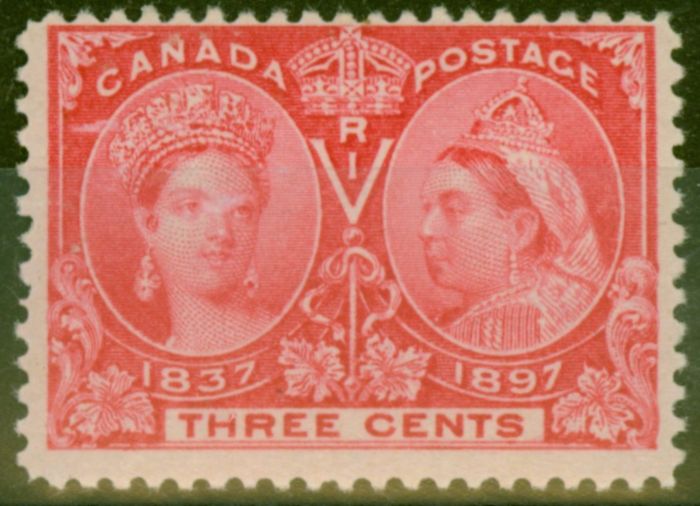 Collectible Postage Stamp from Canada 1897 3c Carmine SG126 V.F MNH
