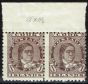 Valuable Postage Stamp from Cook Islands 1893 1d Brown SG5 Fine MNH & LMM Marginal Pair