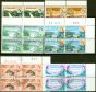 Old Postage Stamp from Rhodesia & Nyasaland 1960 Kariba Scheme set of 6 SG32-37 Superb Used Blocks of 4