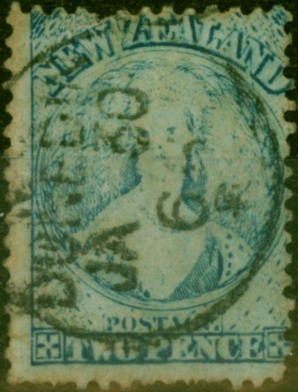 Valuable Postage Stamp New Zealand 1864 2d Pale Blue SG113 Good Used