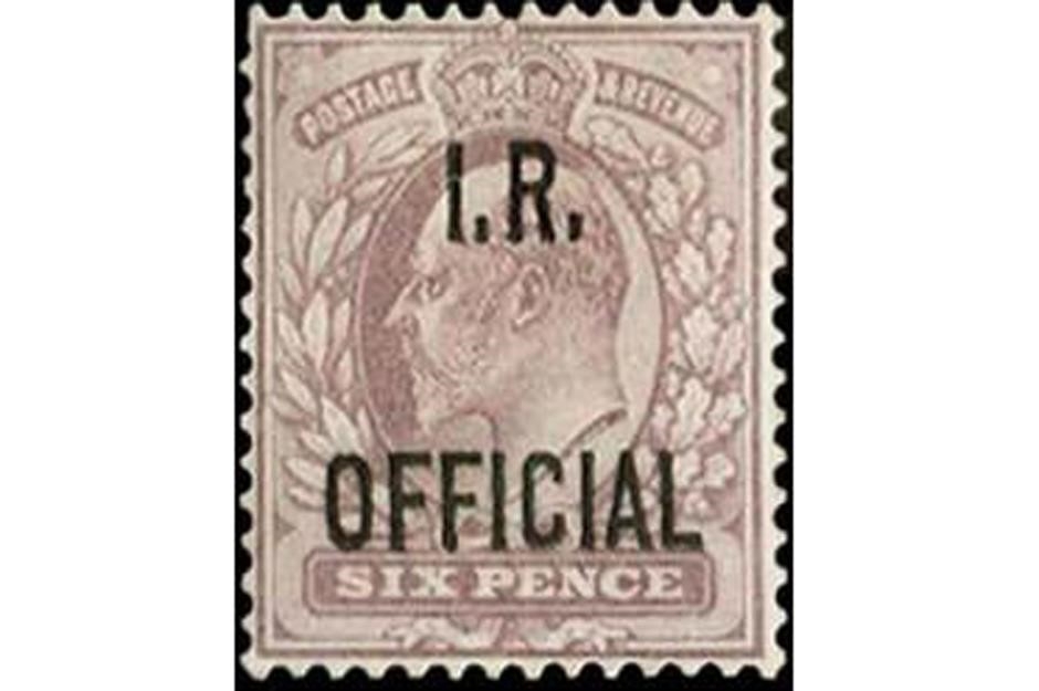 1904 King Edward VII 6d Postage stamp